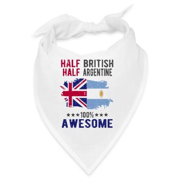 Halb Brite Halb Argentiner - Bandana - Weiß - Vorne