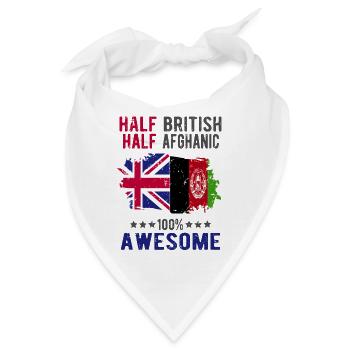 Halb Brite Halb Afghane - Bandana - Weiß - Vorne