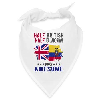 Halb Brite Halb Ecuadorianer - Bandana - Weiß - Vorne