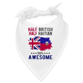 Halb Brite Halb Haitianer - Bandana - Weiß - Vorne