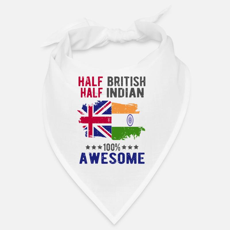 Half British Half Indian Bandana
