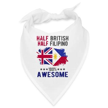 Halb Brite Halb Philippiner - Bandana - Weiß - Vorne