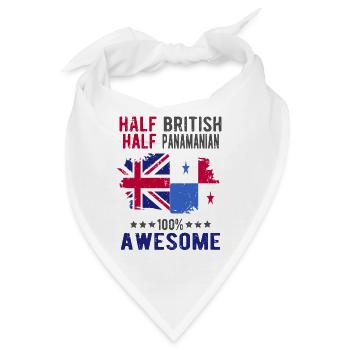 Halb Brite Halb Panamese - Bandana - Weiß - Vorne