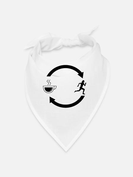 Flèches de chargement de café et courses 1 - - Bandana - blanc - Devant