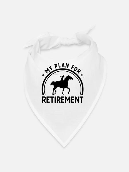 My Plan for Retirement 1 - - Bandana - white - Front