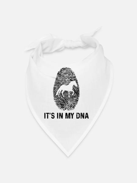 It's in my DNA - - Bandana - white - Front