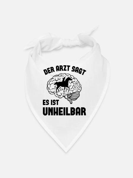 Der arzt sagt es ist unheilbar 1 - - Bandana - Weiß - Vorne