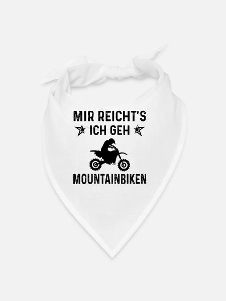 MIR RICHTS ICH GEN Mountainbiken - (MOTORRAD) - Bandana - Weiß - Vorne