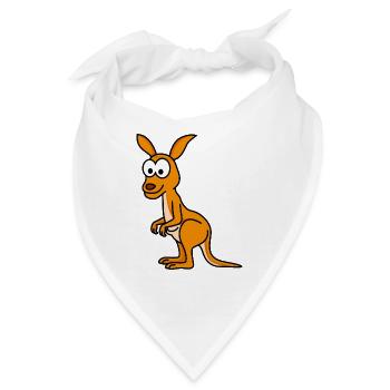 Kangaroo Comic - Bandana - Weiß - Vorne