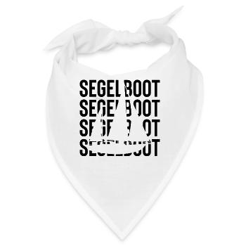 Segelboot - - Bandana - Weiß - Vorne