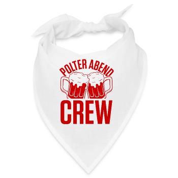 Polter Abend Crew - Bandana - Weiß - Vorne