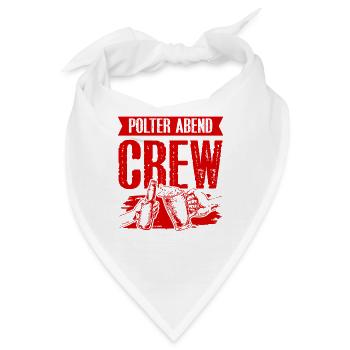 Polter Abend Crew - Bandana - Weiß - Vorne
