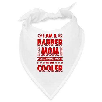 Barber Mom - Bandana - Weiß - Vorne
