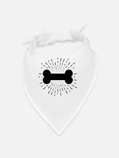 Fireworks and dog 4 - - Bandana - white - Front