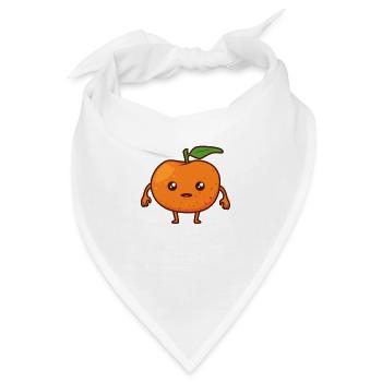 Kawaii Comic Mandarine - Bandana - Weiß - Vorne