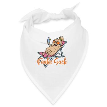 Fauler Sack - Bandana - Weiß - Vorne