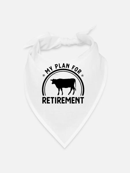 Mon plan de retraite 2 - - Bandana - blanc - Devant