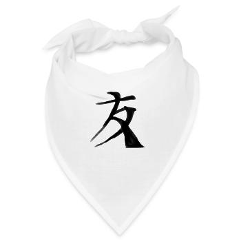 Freund Chinesische Schrift Zeichen Symbol - Bandana - Weiß - Vorne