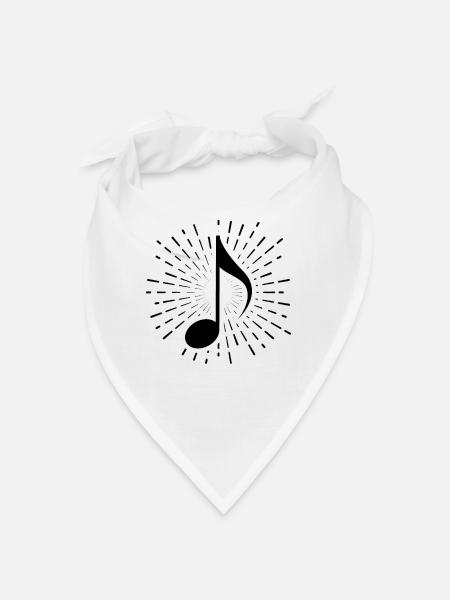 Feuerwerk und Musik - - Bandana - Weiß - Vorne