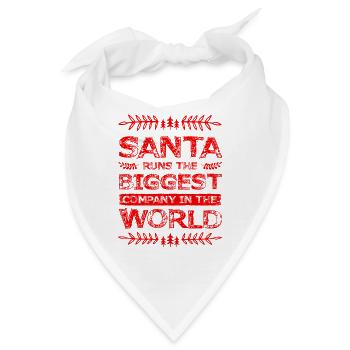 Santa Christmas - Bandana - Weiß - Vorne