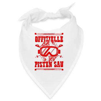 Offizielle Pisten Sau - Bandana - Weiß - Vorne