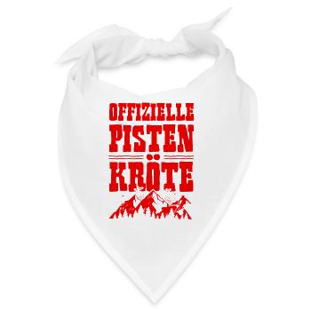Offizielle Pisten Kröte - Bandana - Weiß - Vorne