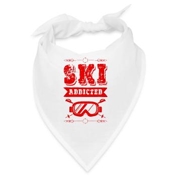 Ski Addicted - Bandana - Weiß - Vorne