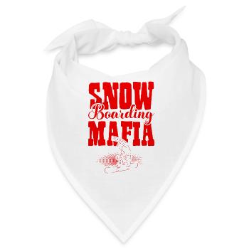 Snowboarding Mafia - Bandana - Weiß - Vorne