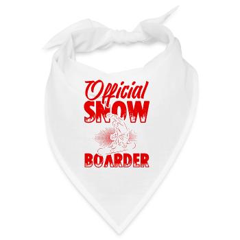 Official Snowboarder - Bandana - Weiß - Vorne