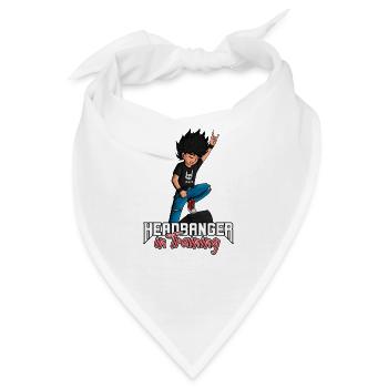 Kleine Rocker - Headbanger im Training - Bandana - Weiß - Vorne