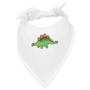 Kawaii Stegosaurus - Bandana - Weiß - Vorne
