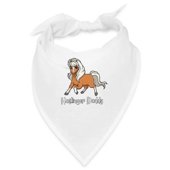 Pferdeliebhaber - Haflinger Daddy - Bandana - Weiß - Vorne