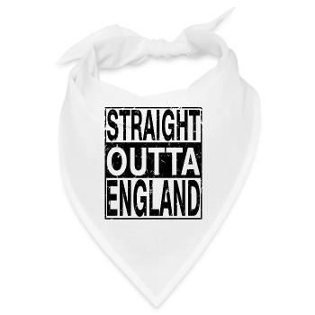 England Straight outta England - Bandana - Weiß - Vorne