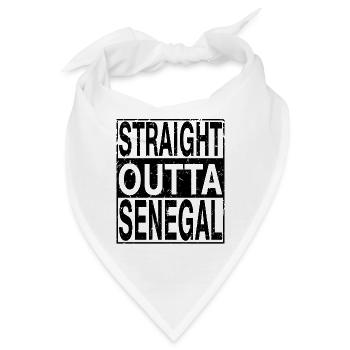 Senegal Straight outta Senegal - Bandana - Weiß - Vorne