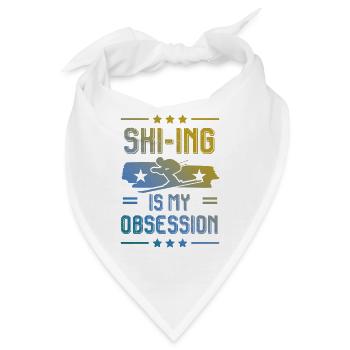 ski skiing - Bandana - Weiß - Vorne