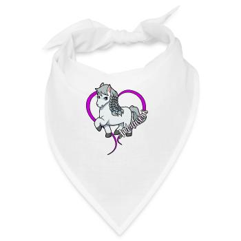 Pferdeliebhaber - Andalusier - Bandana - Weiß - Vorne
