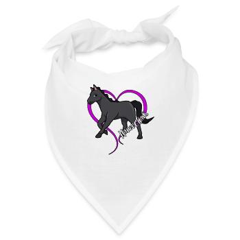 Pferdeliebhaber - Hannoveraner - Bandana - Weiß - Vorne