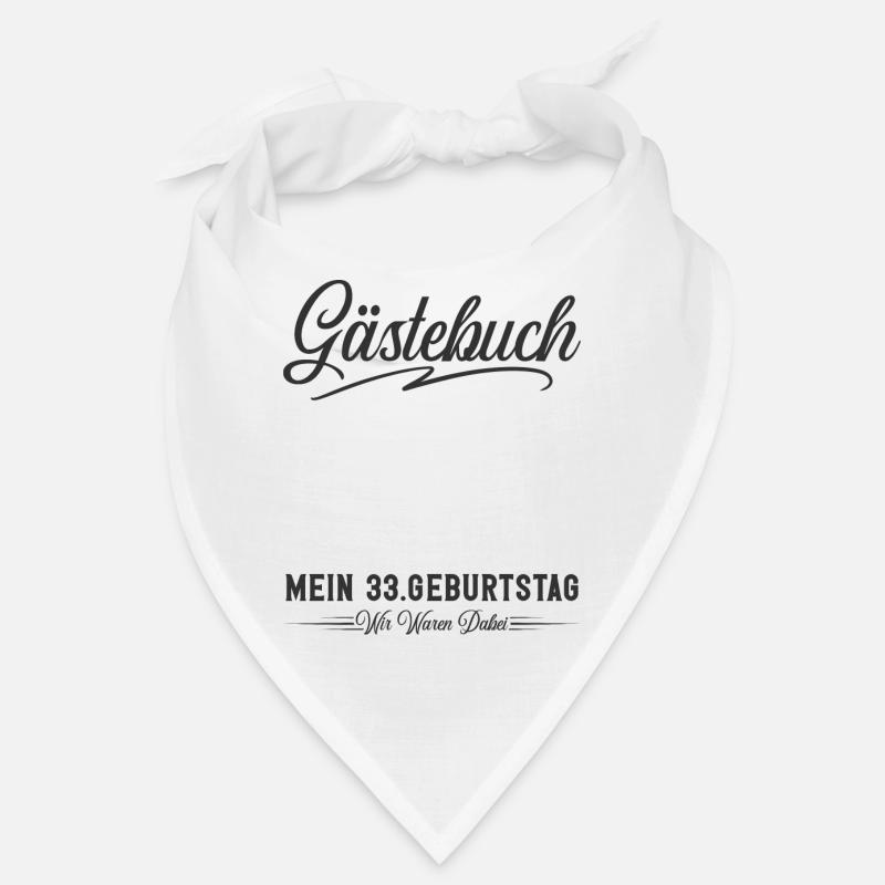 33. Geburtstag Gästebuch Bandana