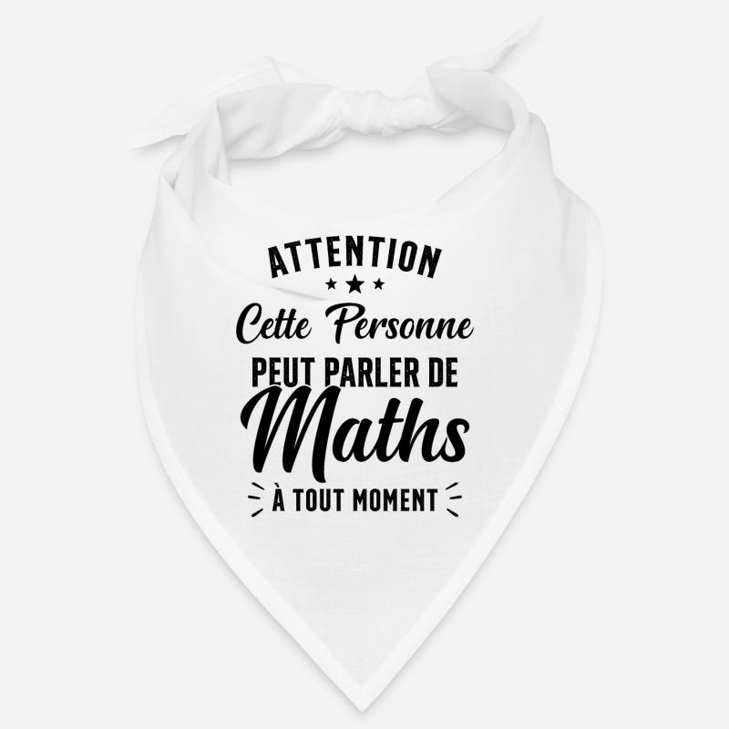 Prof de Maths Mathématique Cadeau Mathématicien Bandana