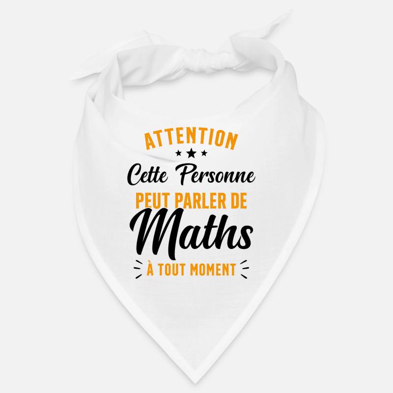 Prof de Maths Mathématique Cadeau Mathématicien Bandana