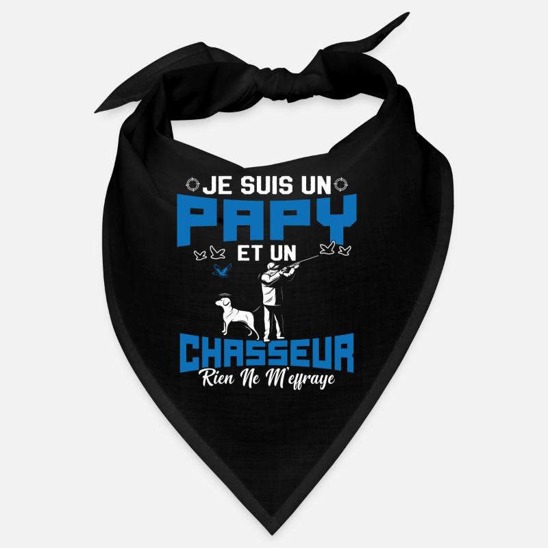 Papy et Chasseur Humour Cadeau Bandana
