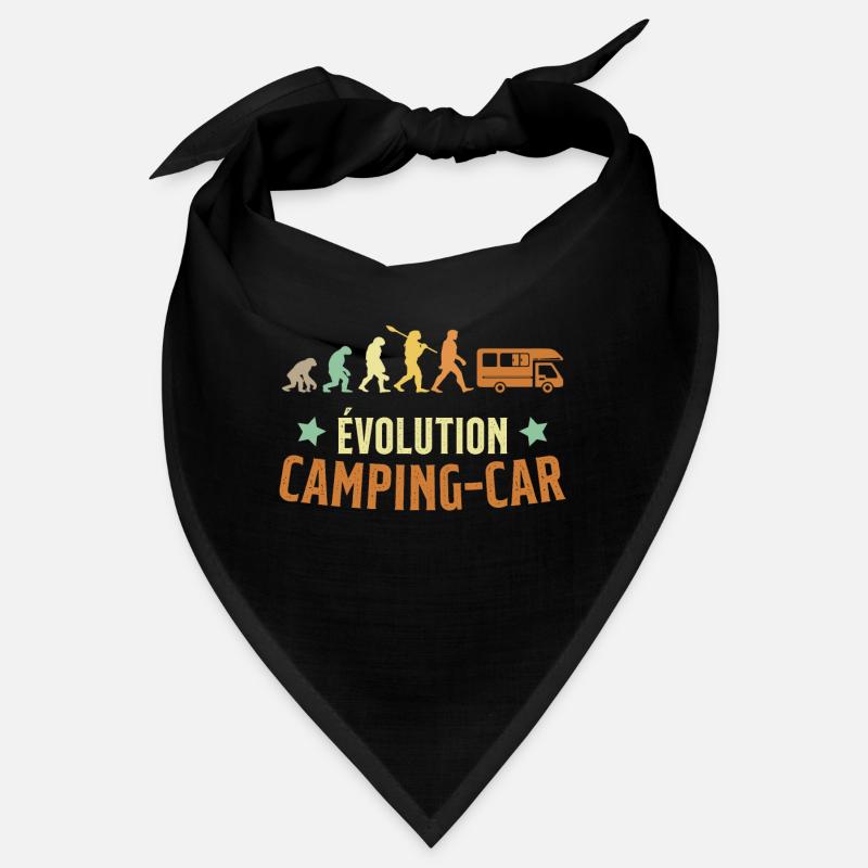 Évolution Camping Car Humour Cadeau Bandana