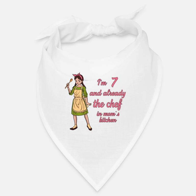 Ich bin 7 - Mädchen Koch Bandana
