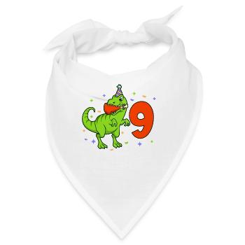 Mit TREX - Jungs Geburtstag 9 Jahre - Bandana - Weiß - Vorne