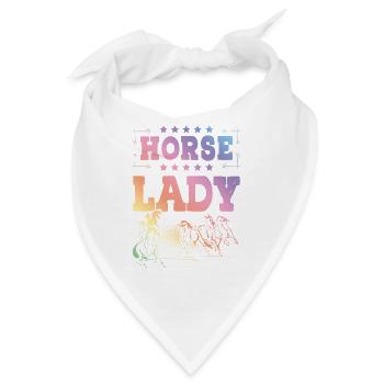 Horse Lady - Bandana - Weiß - Vorne