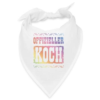 Premium Koch - Bandana - Weiß - Vorne
