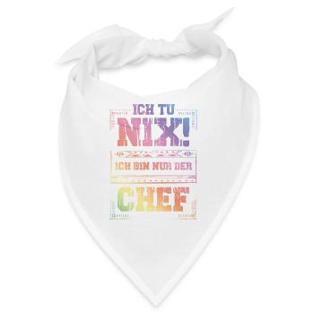 Weltbester Chef - Bandana - Weiß - Vorne