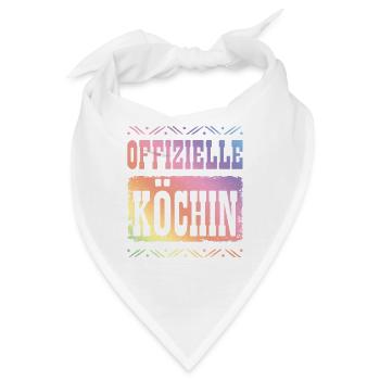 Premium Köchin - Bandana - Weiß - Vorne