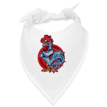 Rooster Hahn - Bandana - Weiß - Vorne