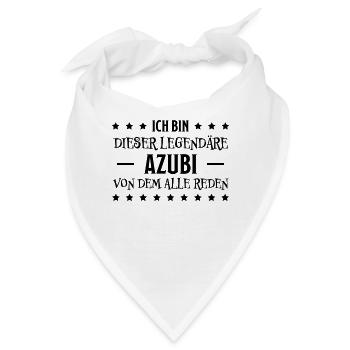 Azubi Witz Spruch Lehrling Auszubildende Geschenk - Bandana - Weiß - Vorne